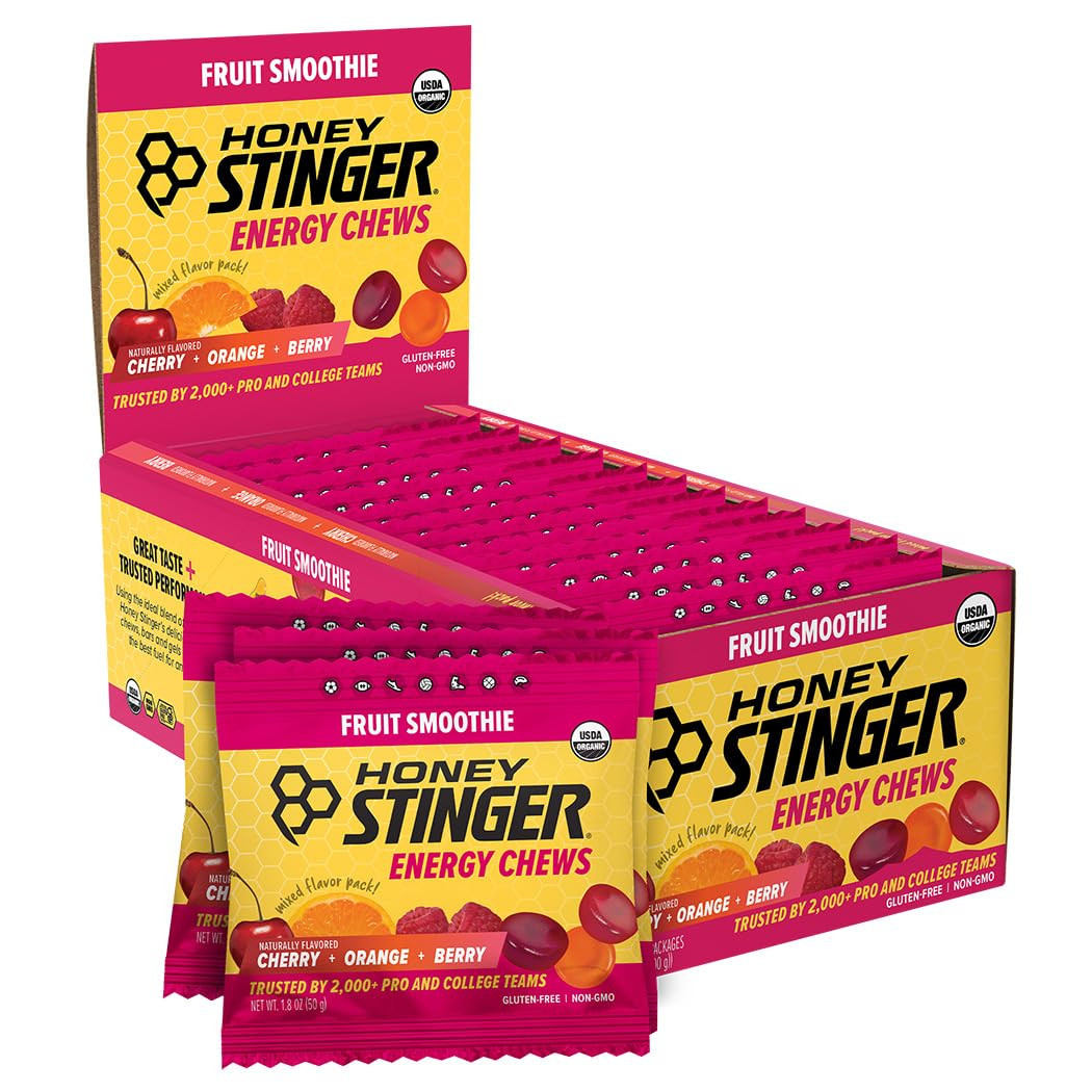 Honey Stinger Organic Fruit Smoothie Energy Chew | Gluten Free & Caffeine Free | For Exercise, Ru... | Amazon (US)