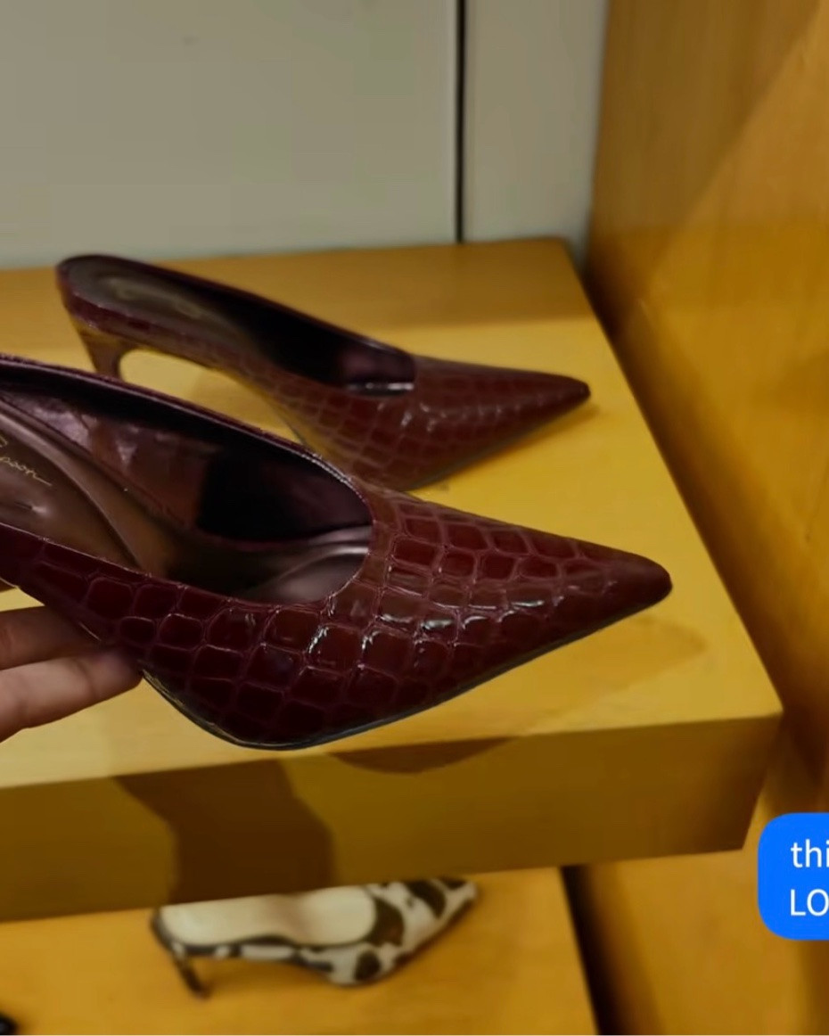 Those stunning dark cherry shoes from our shopping day are now on sale!! Use BUYMORE at checkout for extra 20-30% off 🙌🏽

#LTKSaleAlert
