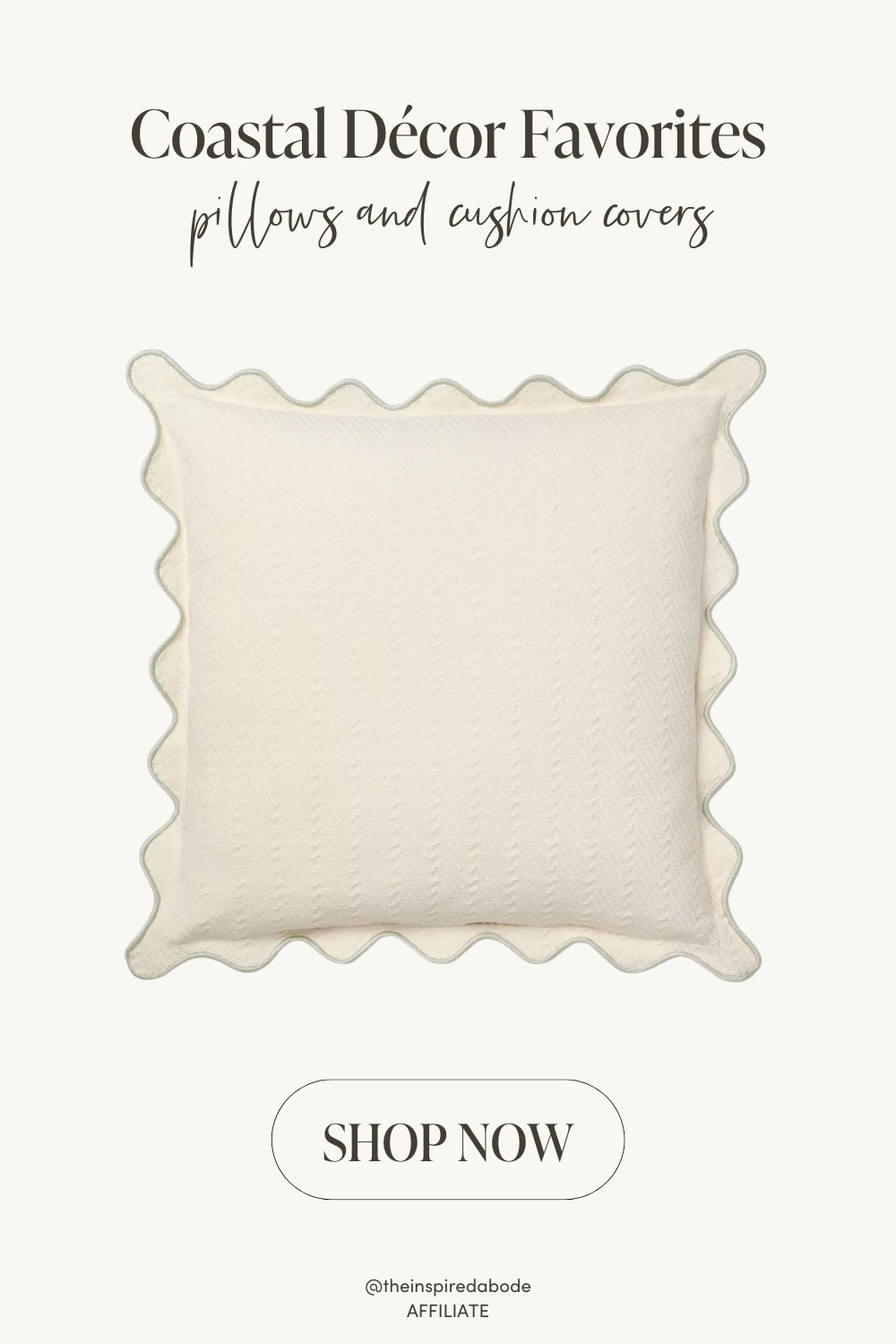 This scalloped pillow has major designer vibes at a fraction of the price – we’re obsessed. It’s one of our favorite finds from the Studio McGee spring collection at Target and looks stunning layered with other neutrals on the sofa or bed. Adds just the right amount of detail without overpowering a space. Cozy, classic, and so charming!

We also added some other options if you like the look but want a different pillow! :) 

 #LTKSeasonal #LTKHome #LTKFindsUnder50