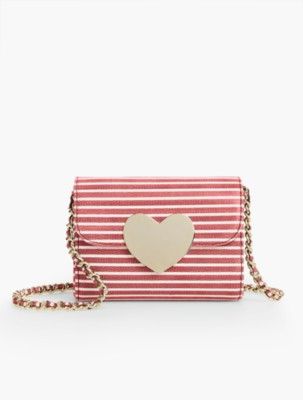 Heart-Flap Stripe Bag | Talbots