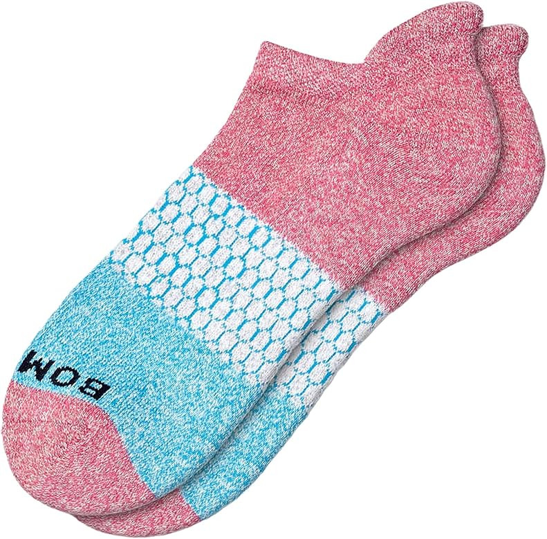 Bombas Women's Ankle Socks (Rose/Aqua, Medium) | Amazon (US)