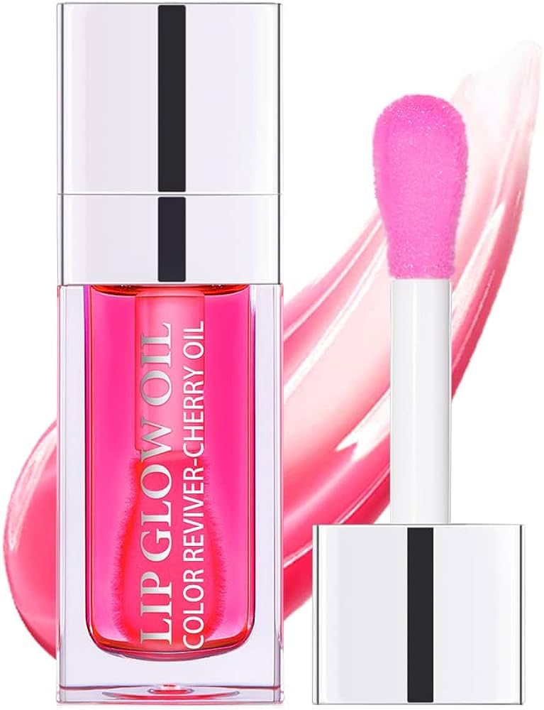 Hydrating Lip Glow Oil, Plumping Lip Gloss, Moisturizing Lip Oil Gloss, Transparent Moisturizing ... | Amazon (US)