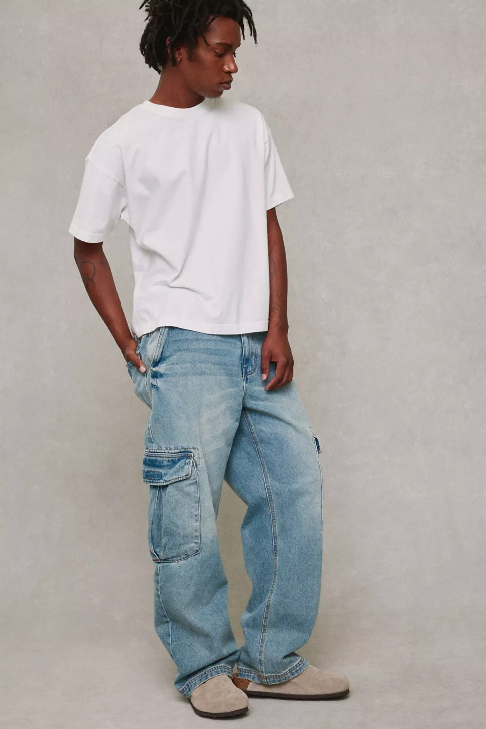 BDG Jacob Denim Cargo Jeans | Urban Outfitters (US and RoW)