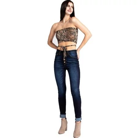 Kan Can Women s High Rise Button Fly Super Skinny Jeans - kc7113 | Walmart (US)