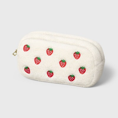 Embroidered Strawberries Pouch White - up&up™ | Target