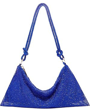 Rhinestone Hobo Bag for Women Chic Evening Handbag Shiny Diamond Purse for Travel Vacation 2023 | Amazon (US)