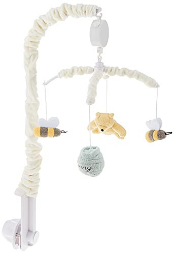 Disney Winnie The Pooh Classic Pooh Ivory, Sage, Butter Musical Mobile with Hunny Pot and Bees, Ivory, Sage, Butter, Brown | Amazon (US)