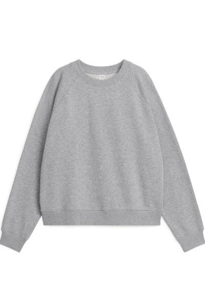 Sweatshirt van zachte badstof | H&M (DE, AT, CH, NL, FI)