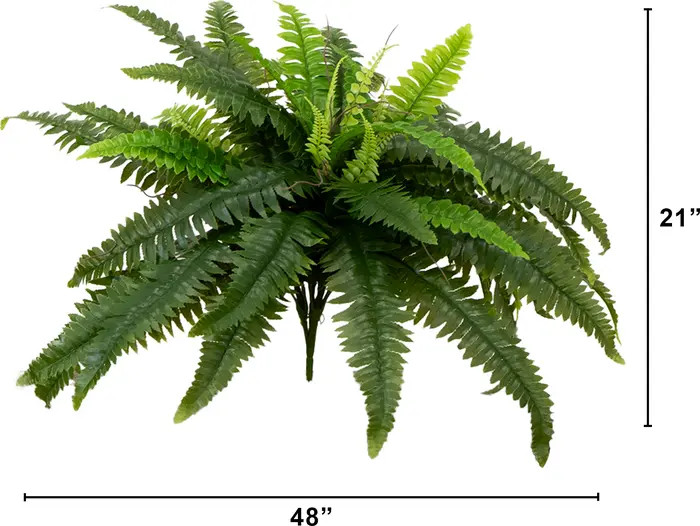 48-in UV Resistant Artificial Boston Fern (Indoor/Outdoor) - Set of 2 | Nordstrom