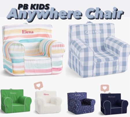 Up to 50% off right now at Pottery Barn Kids for the Anywhere Chair! So many colors and patterns to choose from ❤️

#LTKkids #LTKGiftGuide #LTKCyberWeek