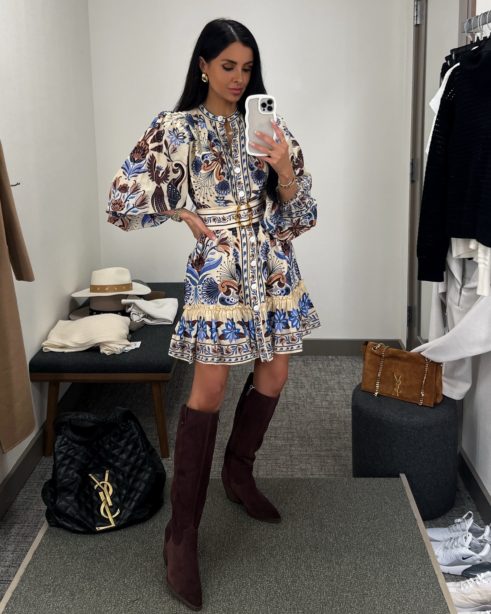 Nordstrom anniversary sale 2025
Favorite fall dress from the #nsale
Farm Rio dress wearing an xs
Sam Edelman suede western boots run tts

#LTKSaleAlert #LTKShoeCrush #LTKSeasonal