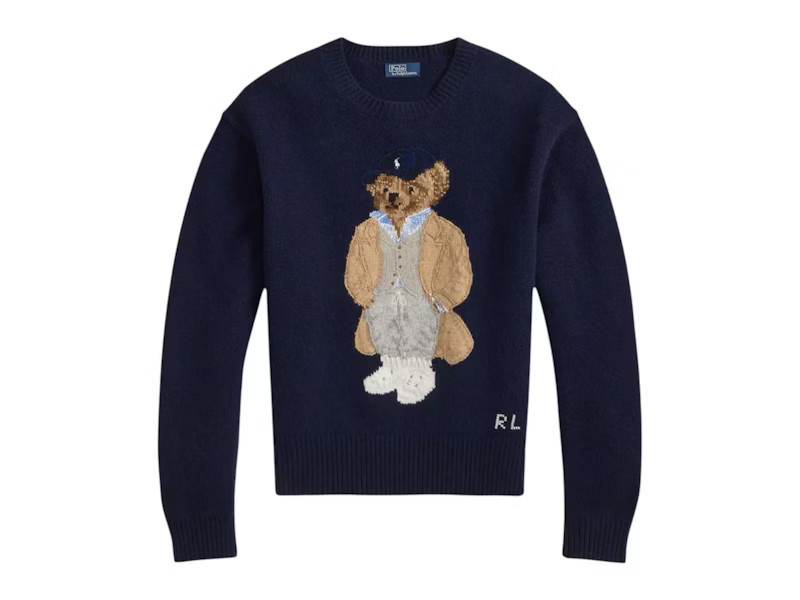 Polo Ralph Lauren Women's Bear Cashmere Wool Sweater in Blue | StockX