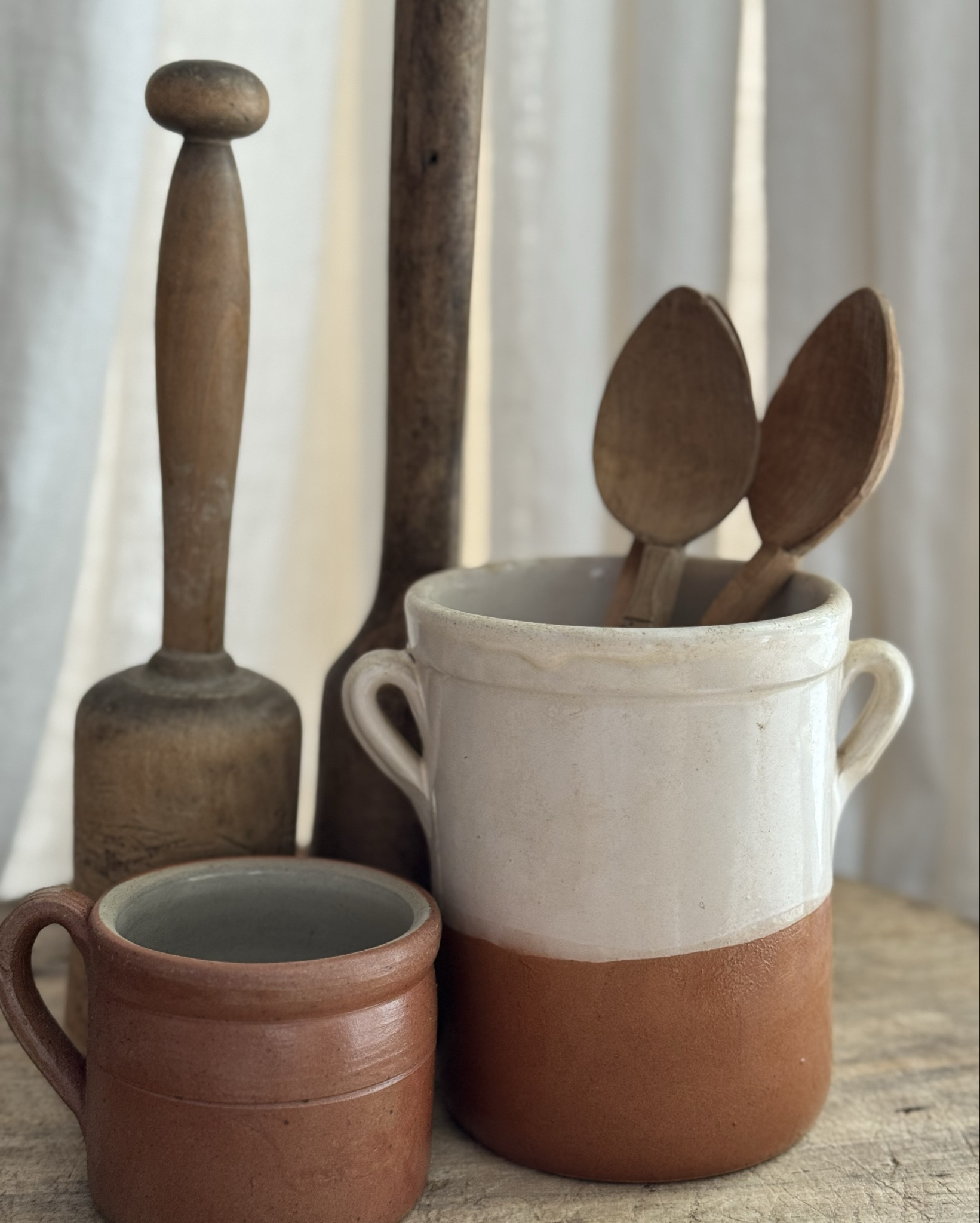 A simple vessel, but full of story — creamy glaze over terracotta clay, found in France.
Pieces like this remind me that utility and beauty were never meant to be separate.

Curated & Collected by Our Nido

#OurNidoMiami #CuratedAndCollected #FrenchAntiques #OldWorldKitchen #TerracottaLove #RusticStoneware #EuropeanDecor #CollectedHome #WabiSabiStyle #AntiqueKitchen


#LTKHome #LTKStyleTip