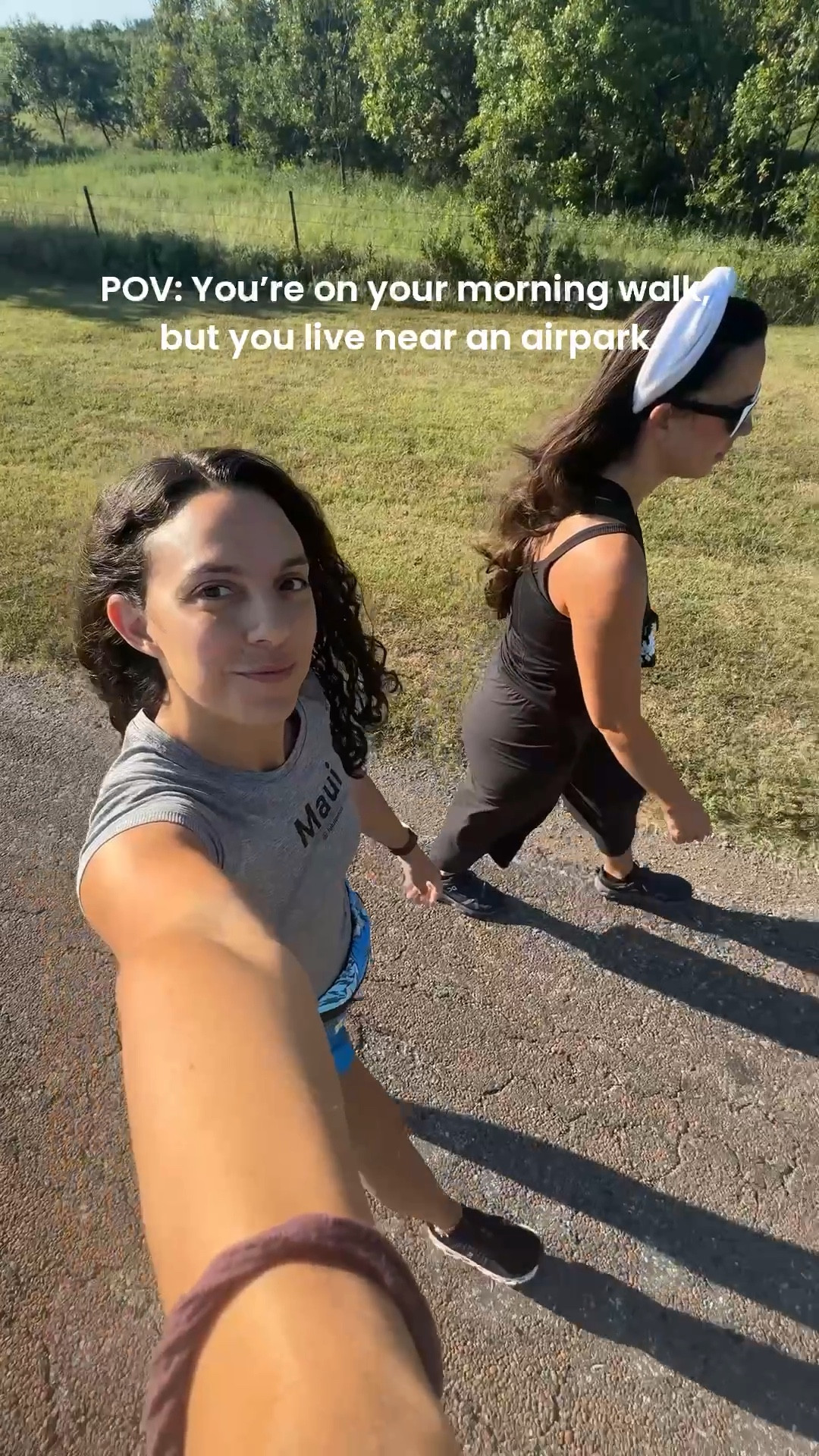 We love when our morning walk turns in to a touch and go show. 😍✈️✨ 

Lululemon favorites, lululemon walking outfit, low impact exercise outfit, fanny pack, hip pack, aloha collection, lululemon, on running

#LTKActive #LTKShoeCrush #LTKFindsUnder100