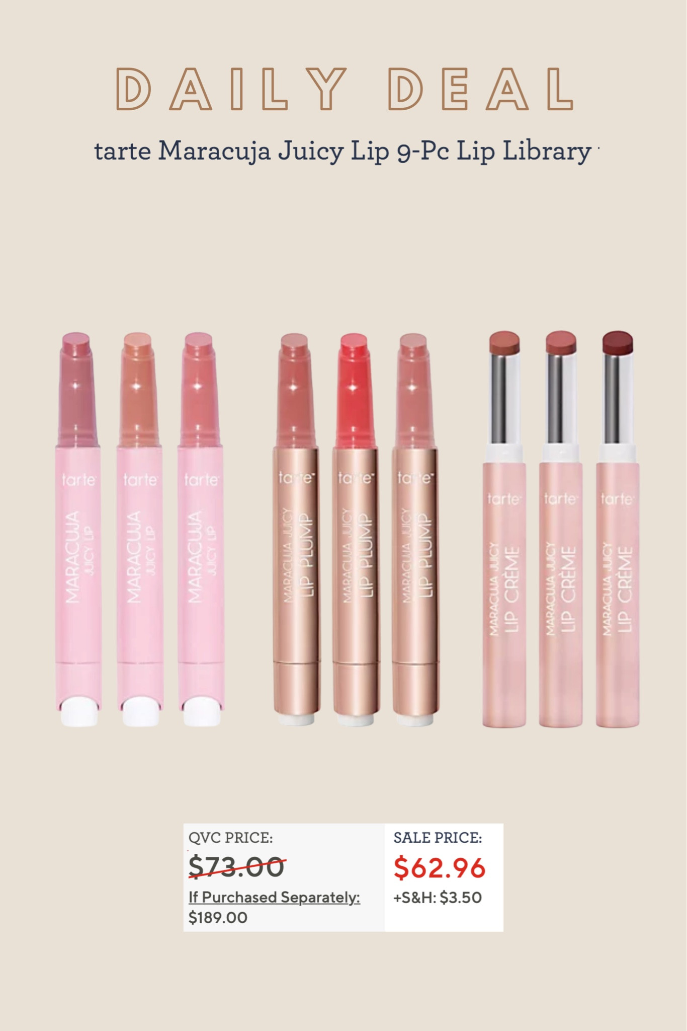 Tarte cosmetics on sale, juicy lips sale, juicy lip bundle, qvc deal of the day, QVC Beauty deal, the best lip product, what’s in my makeup bag, daily lip combo, best lip products

#LTKbeauty #LTKsalealert #LTKFind