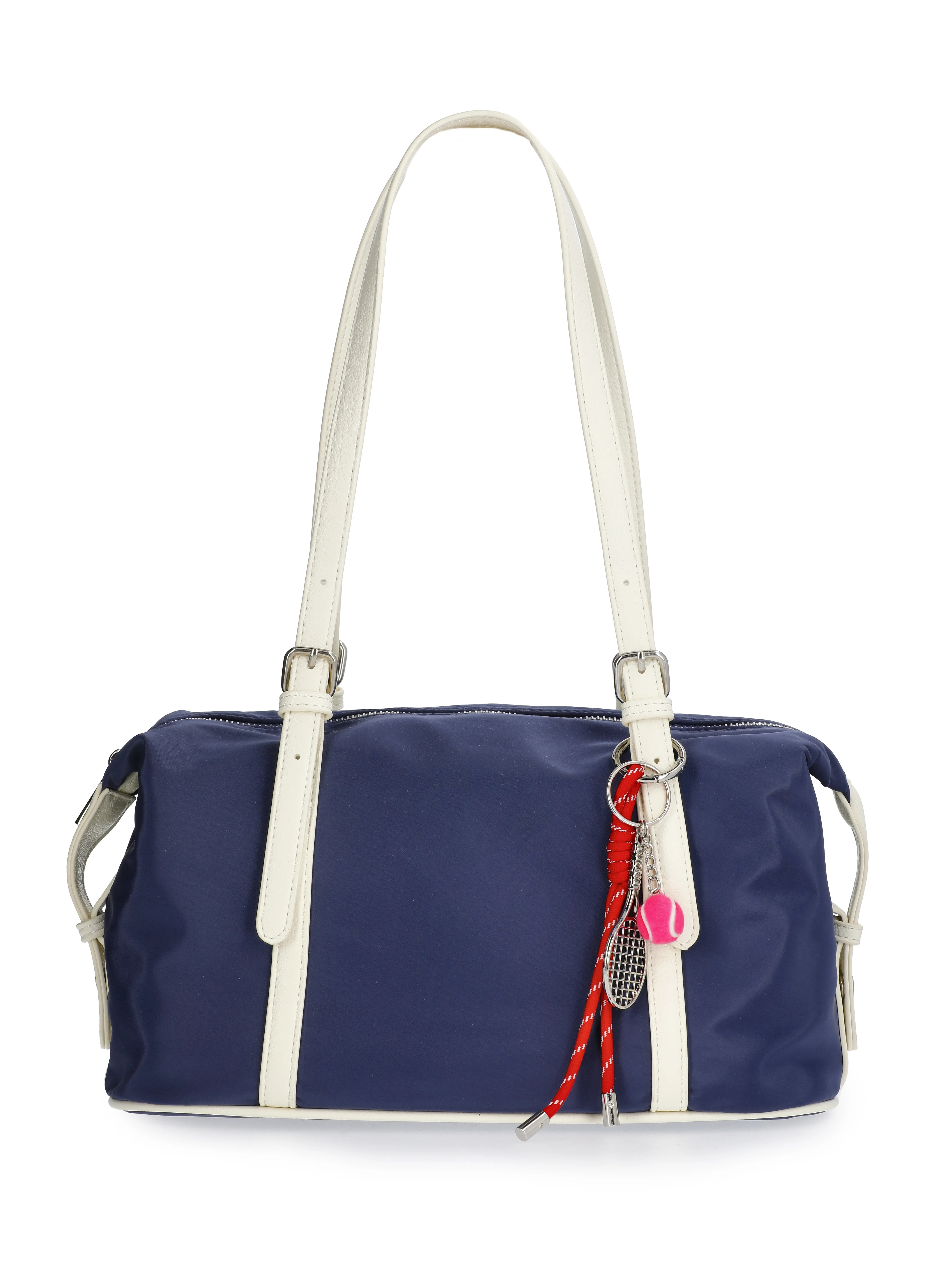 No Boundaries Women's Clubhouse Shoulder Bag with Charm, Navy | Walmart (US)