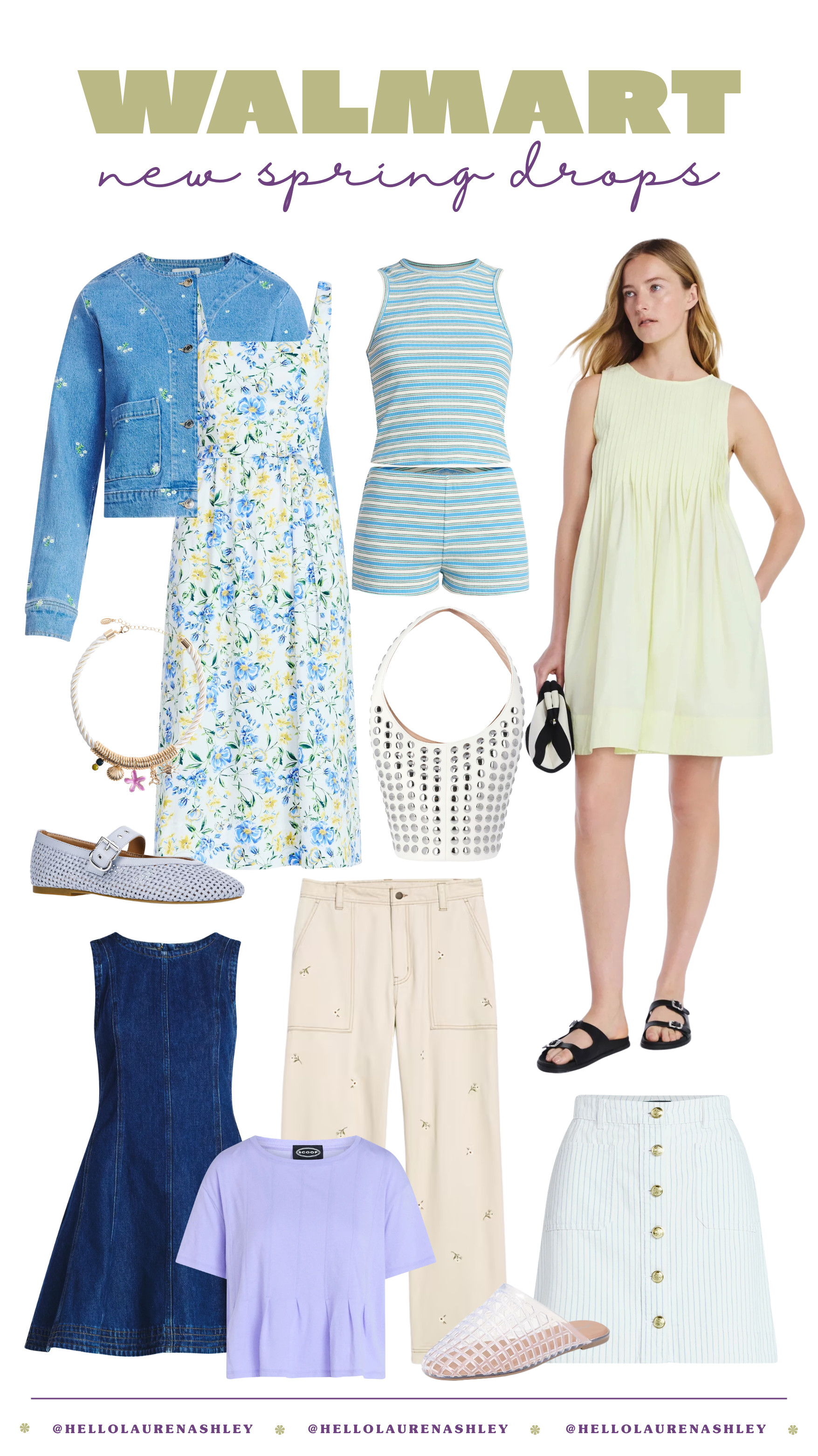 Walmart spring finds are so good right now! Cute dresses, denim pieces, easy everyday outfits and accessories that are perfect for spring. Affordable pieces that are great for updating your wardrobe this season! 

 #LTKootd #LTKmomlife #LTKSeasonal