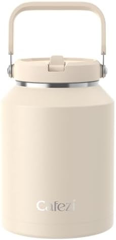 64oz Insulated Water Bottle, Stainless Steel Water Bottles with Flip Straw and Top Handle, Leak P... | Amazon (US)