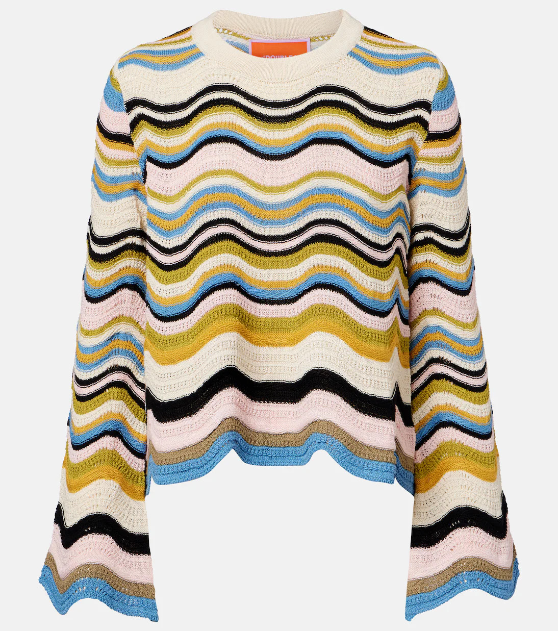 Chevron crochet cotton sweater | Mytheresa (US/CA)