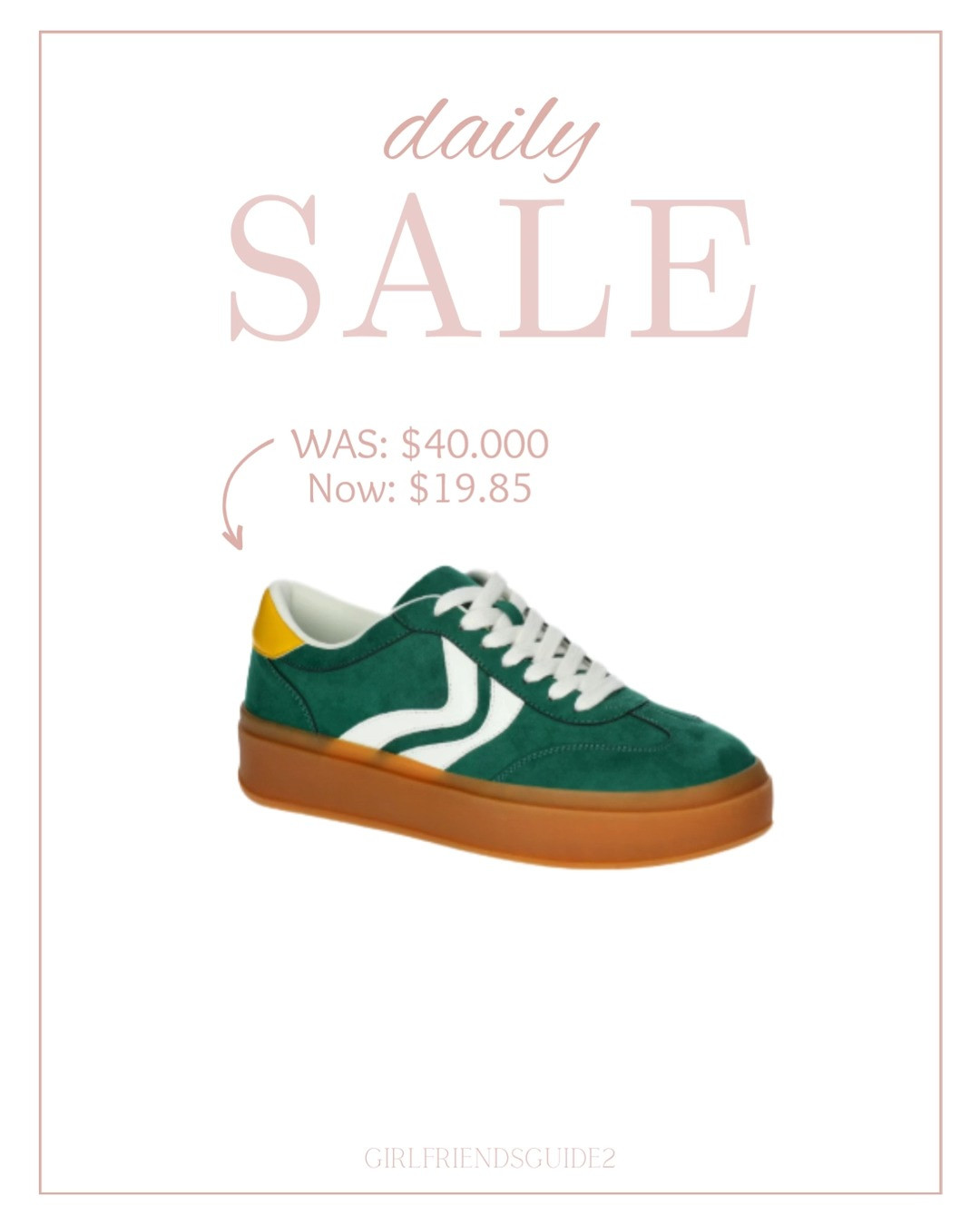 Madden NYC Women's Low Top Platform Sneakers from Walmart in Green.
#shoes #sneakers #tennisshoes #madden #ltkshoes 

 #LTKActive #LTKSaleAlert