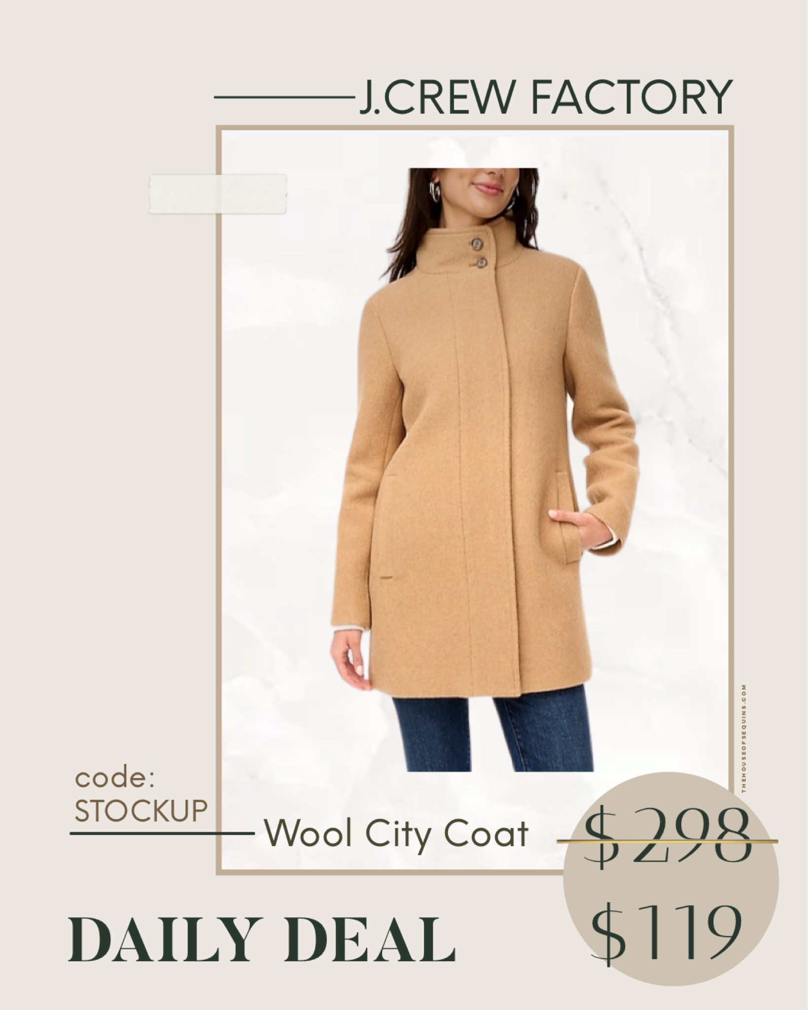 Button-neck city coat curated on LTK