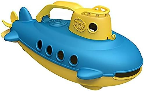 Green Toys Submarine in Yellow & blue - BPA Free, Phthalate Free, Bath Toy with Spinning Rear Pro... | Amazon (US)