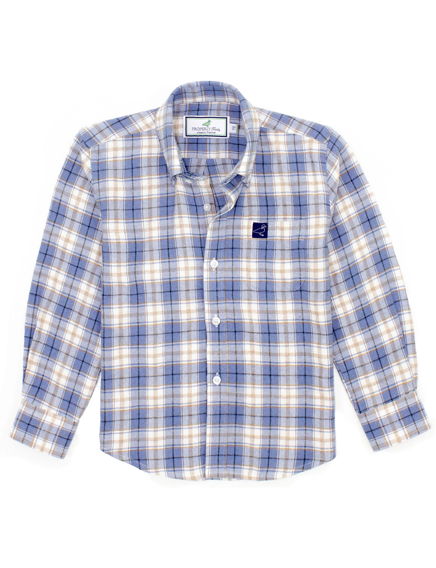 Properly Tied Boy's Classic Flannel- Winter Breeze | JoJo Mommy