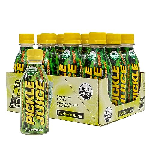 Pickle Juice Sports Drink - Relieves Cramps Immediately - Electrolyte Pickle Juice for Day & Night Time Leg Cramp Relief - No Artificial Ingredients - 8 oz, 12 Pack | Amazon (US)