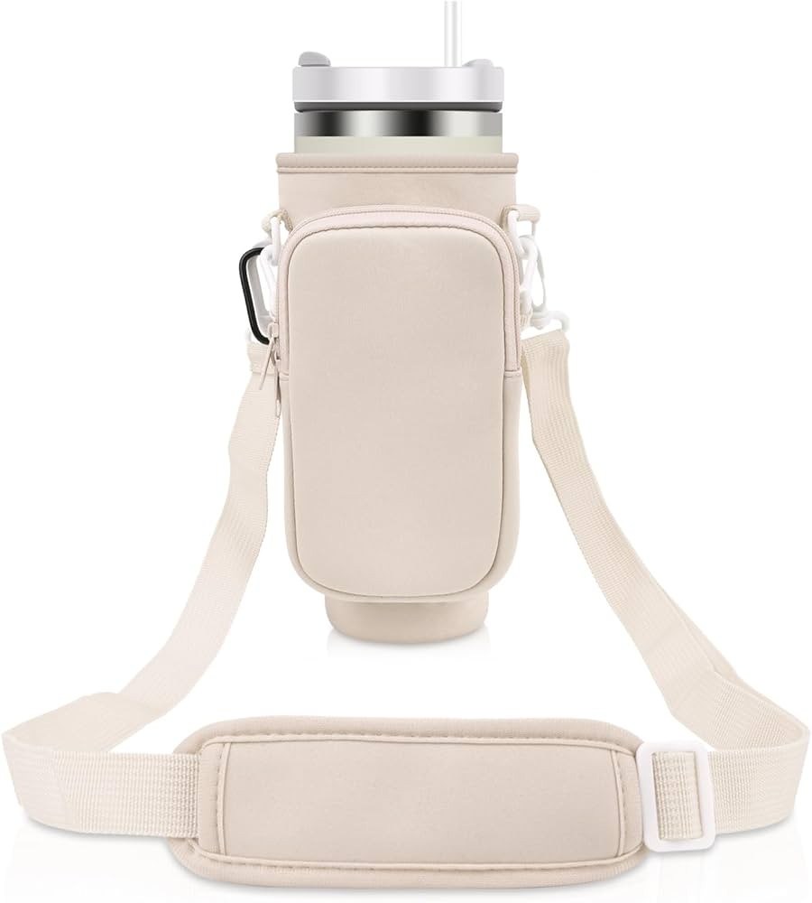 Odaverso Water Bottle Carrier Bag with Pouch Compatible with Stanley 40oz Tumbler with Handle, Wa... | Amazon (US)