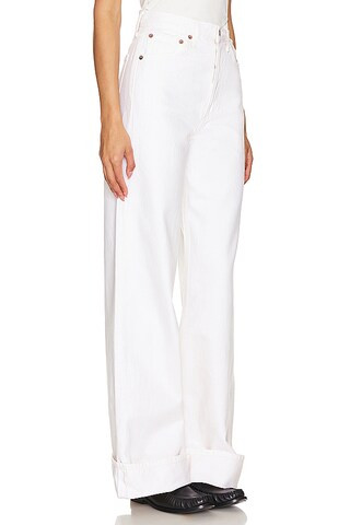 Dame High Rise Wide Leg in Fortune Cookie | Revolve Clothing (Global)