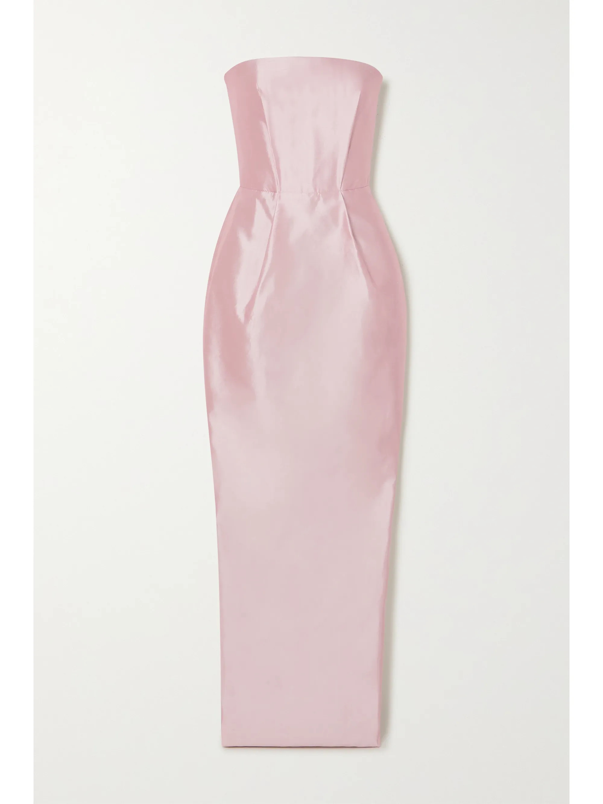 Pastel pink Strapless duchesse silk-satin gown | RASARIO | NET-A-PORTER | NET-A-PORTER (US)