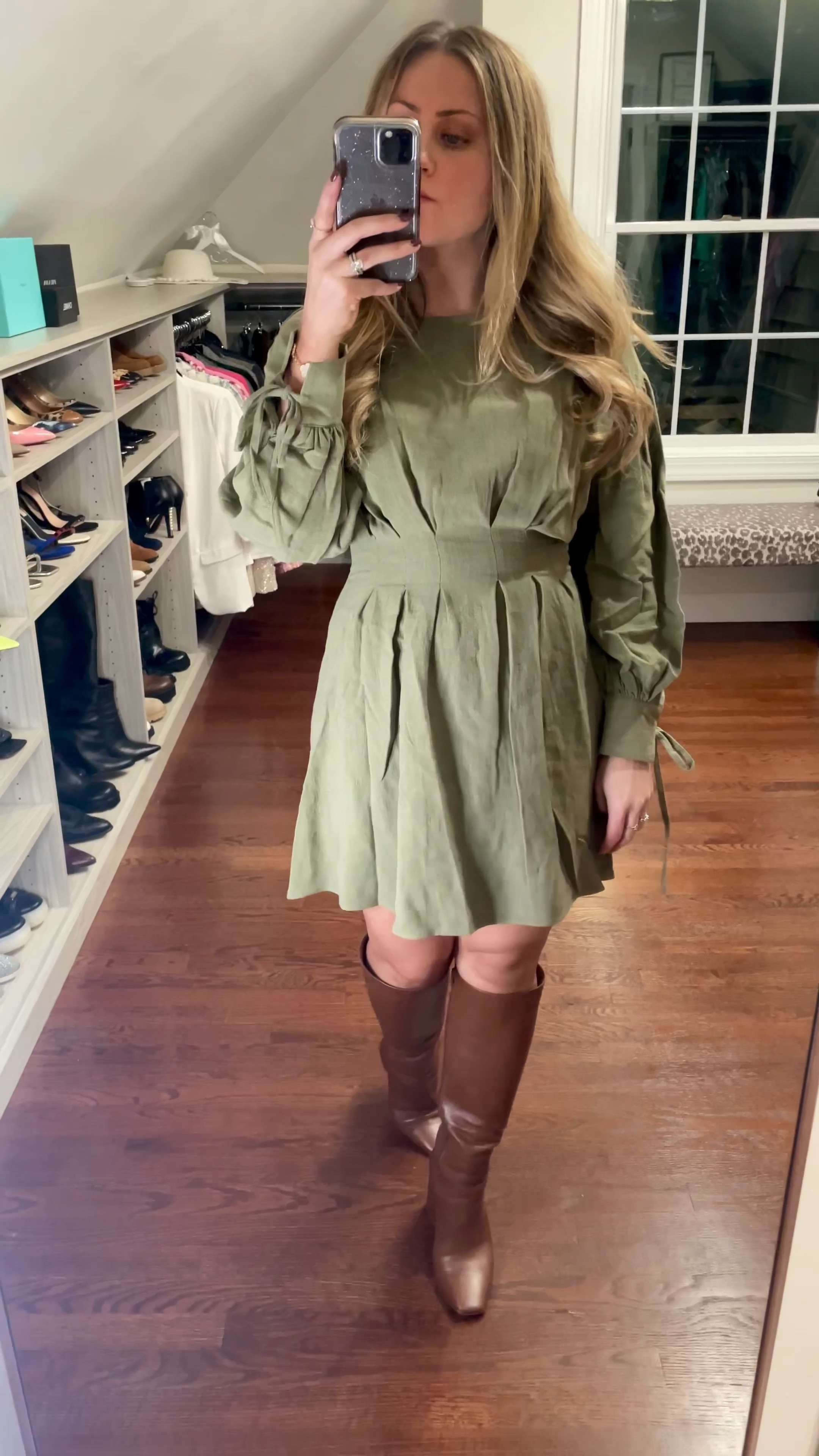 green utility dress, wear it now with boots and change to sneakers or a sandal for warmer months (petite dress size 2) on sale 20% today!

#LTKSeasonal #LTKsalealert #LTKstyletip