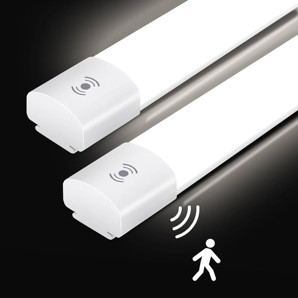 2er LED Feuchtraumleuchte mit Bewegungsmelder 90CM, Deckenleuchte LED Röhre 30W 3300LM,IP65 Kell... | Amazon (DE)