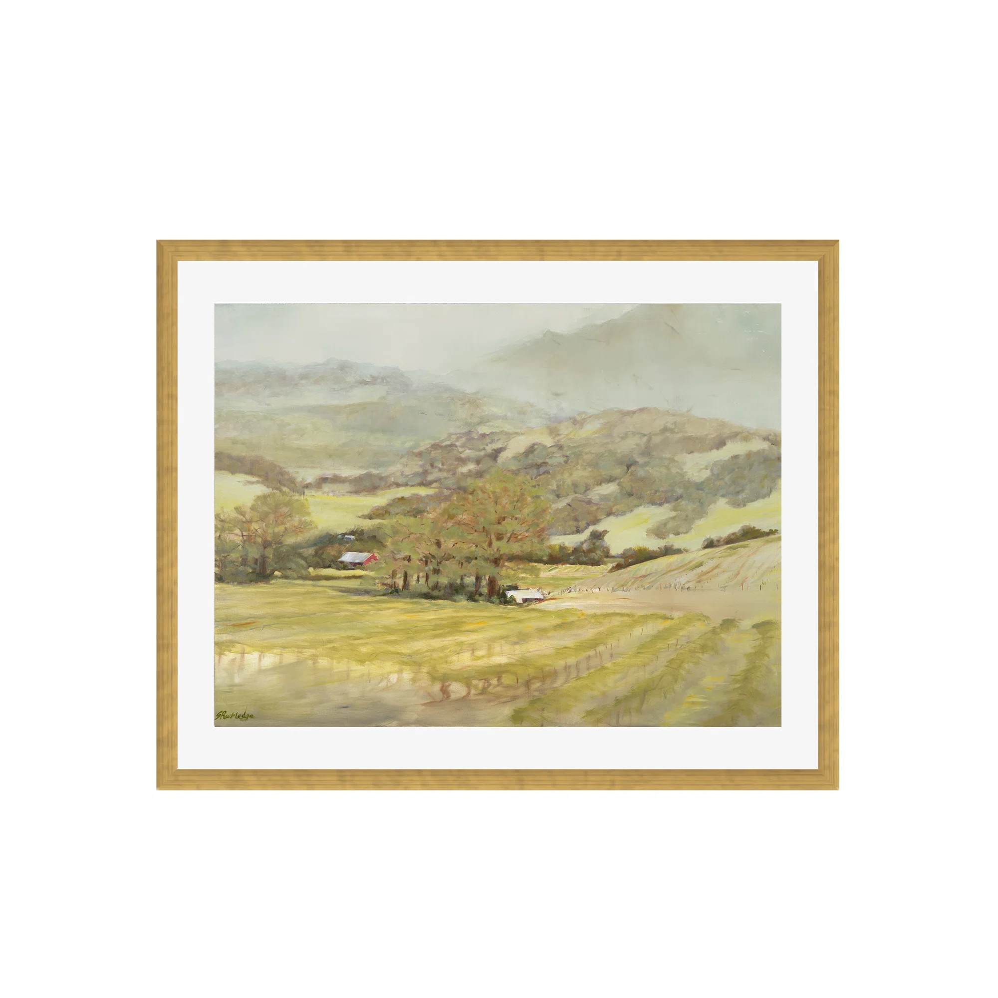 Joss & Main Spring Vineyard by Silvia Rutledge - Picture Frame Painting | Joss & Main | Joss & Main