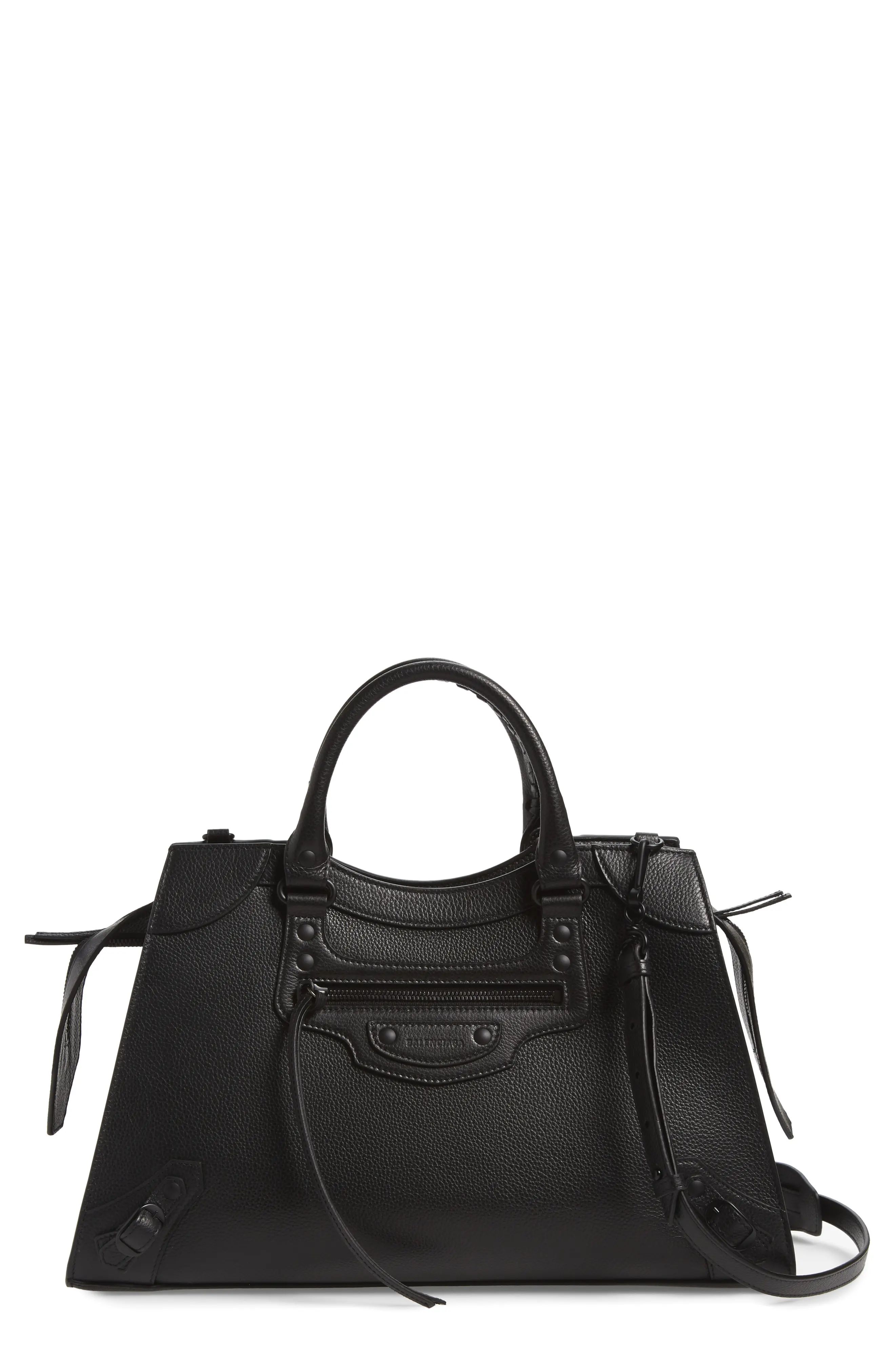 Balenciaga Neo Classic City Leather Top Handle Bag in Black at Nordstrom | Nordstrom