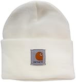 Carhartt Women's Acrylic Watch Hat, Winter White, One Size | Amazon (US)