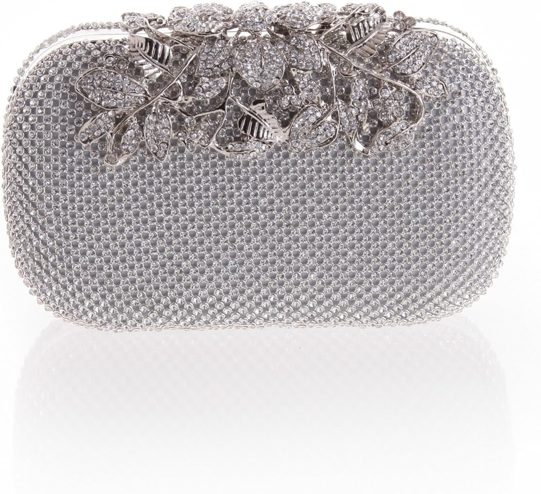 Abbie Home FULL Rhinestone Covered Jewelry Décor Women's Clutch Crystal Hard Case Evening Handba... | Amazon (US)