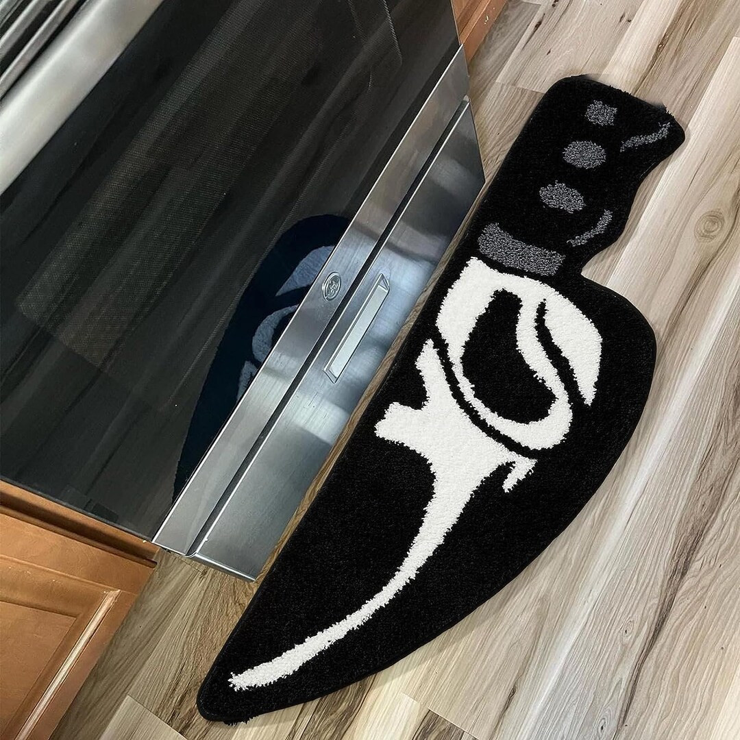 Ghost Face Knife Rug Scream Kitchen Carpet Scream Decor - Etsy | Etsy (US)