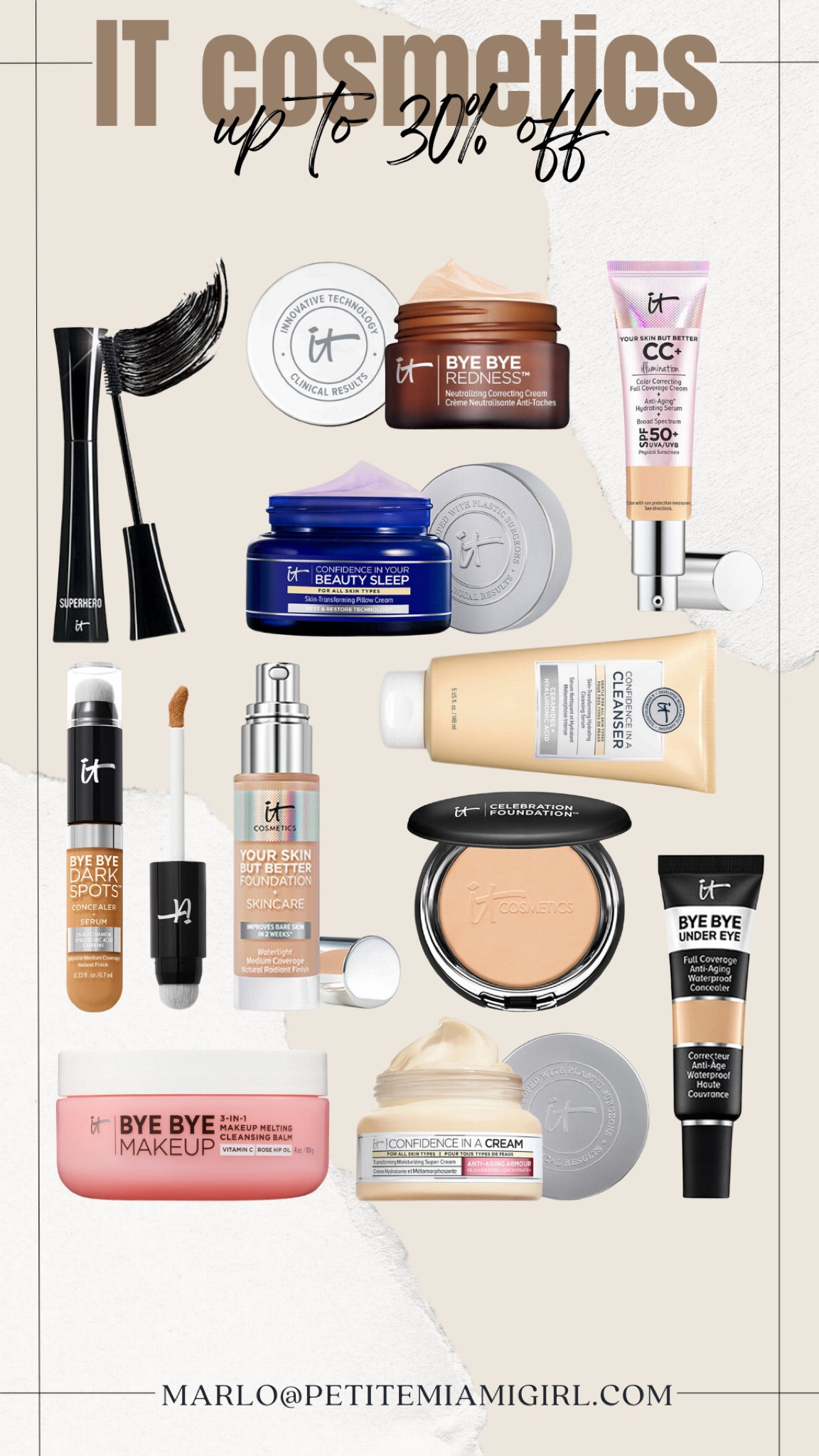 IT cosmetics up to 30% off

#LTKSaleAlert #LTKStyleTip #LTKBeauty