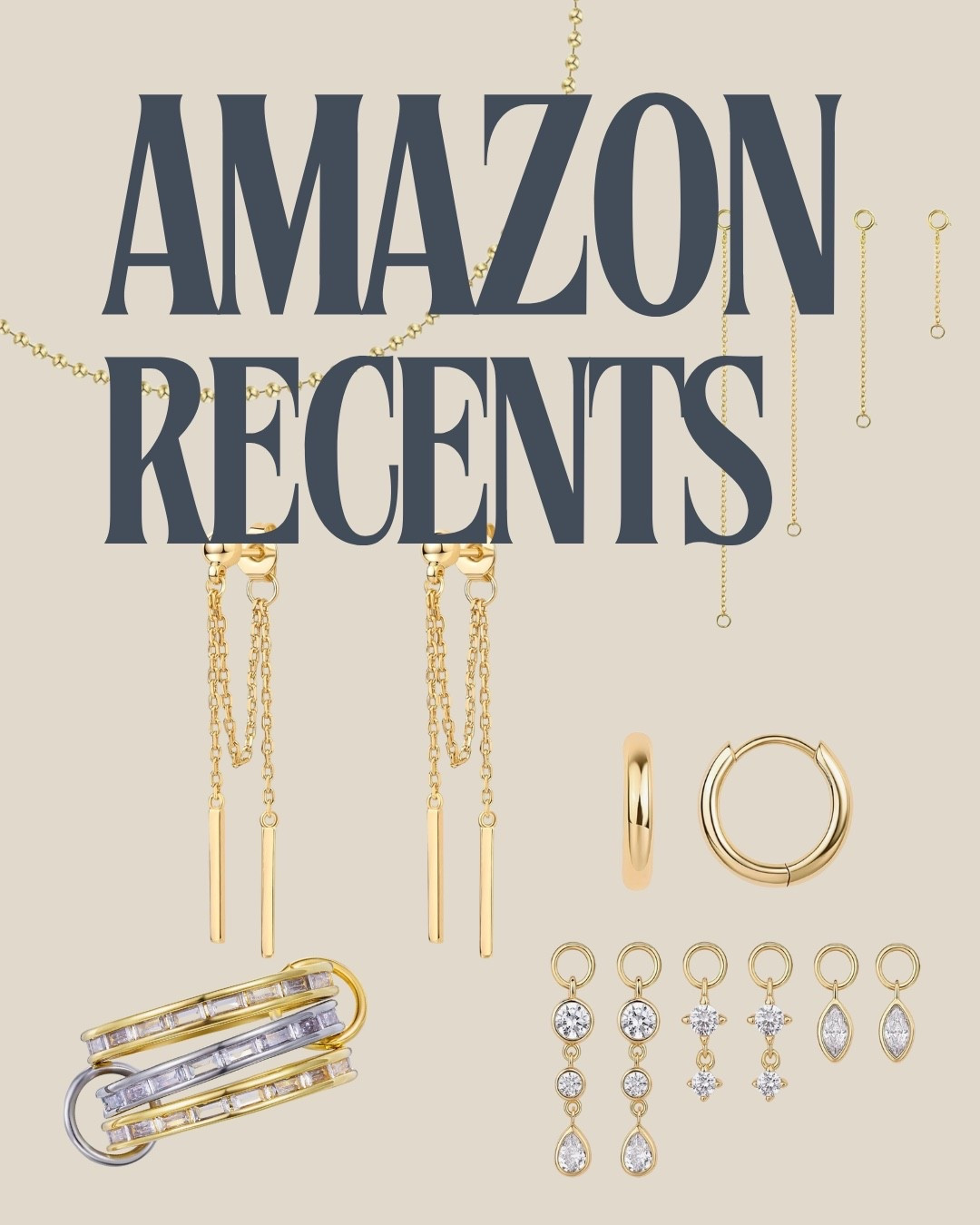 My recent Amazon jewelry purchases 

#jewelry 
#ringstack #jewelryinspo
#jewelrywishlist #necklacestack #braceletstack #amazonfinds #affordablejewelry #amazonjewelry

#LTKGiftGuide #LTKFindsUnder100 #LTKSaleAlert