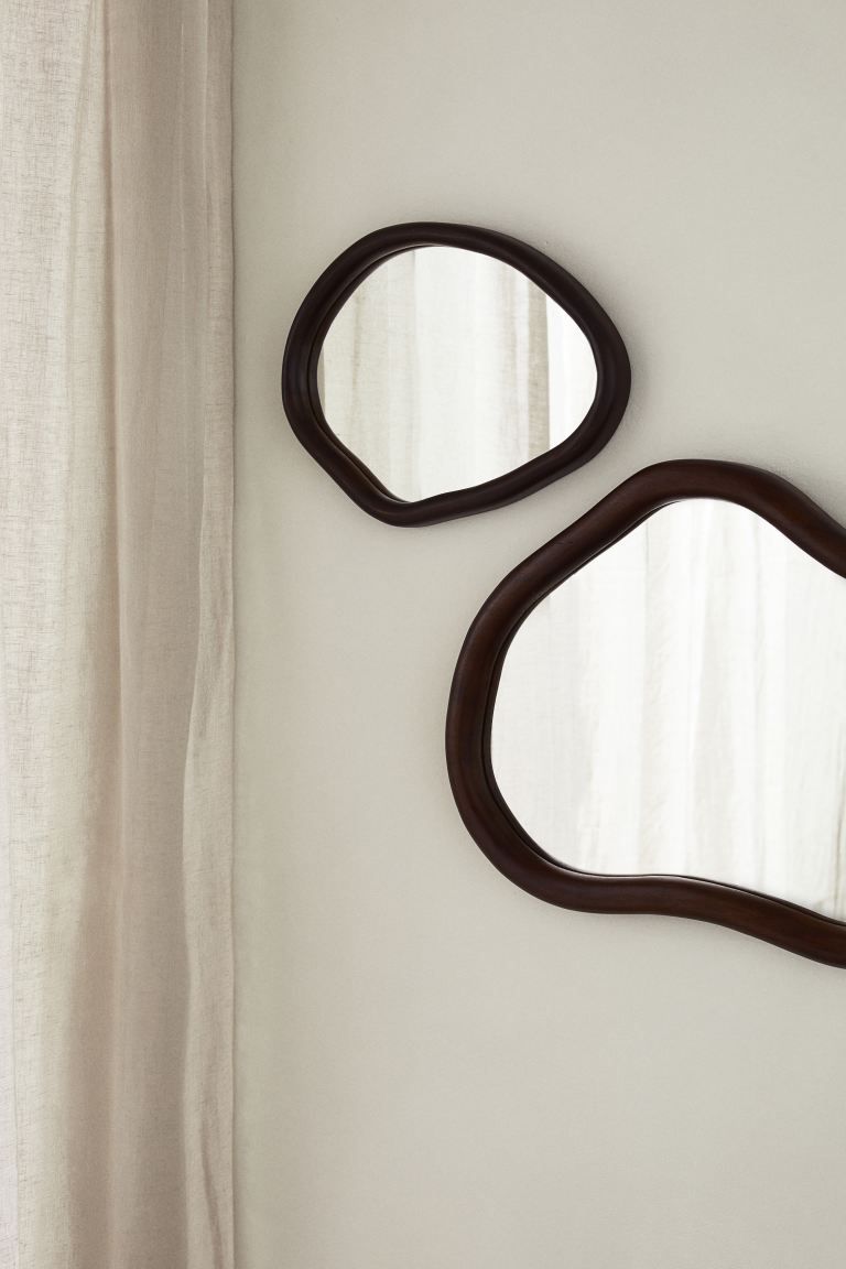 Mango Wood Mirror - Dark brown - Home All | H&M US | H&M (US + CA)