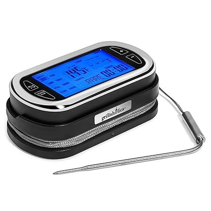 Amazon.com: Grillaholics Meat Thermometer for Grilling - Remote Wireless Digital Meat Cooking The... | Amazon (US)