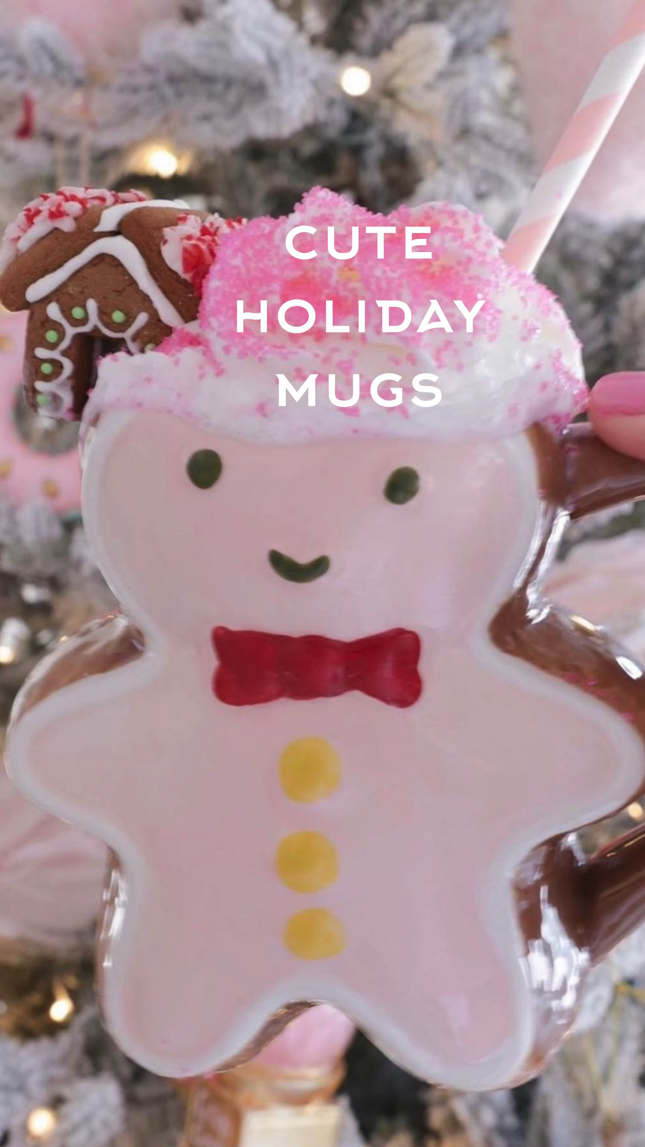 Gingerbread House Lidded Mugs