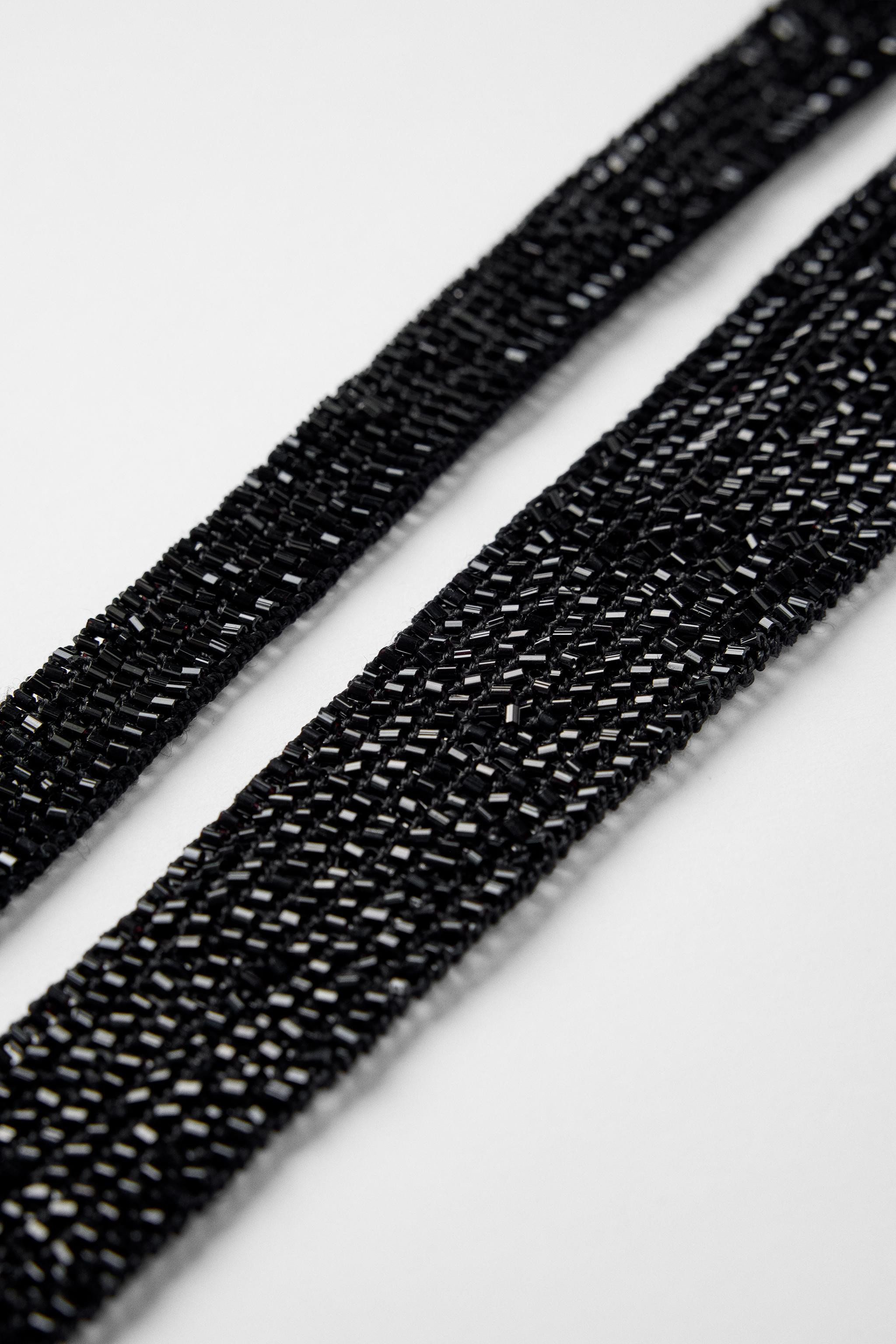 BEADED FOULARD SCARF KATE MOSS X ZARA | Zara US