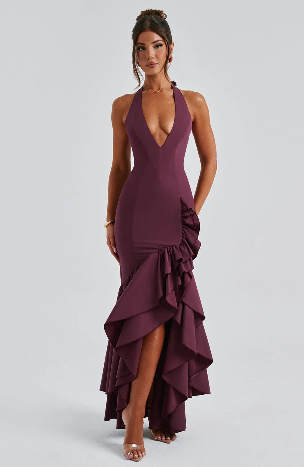 Veronique Maxi Dress - Cherry Lacquer | Babyboo (global)