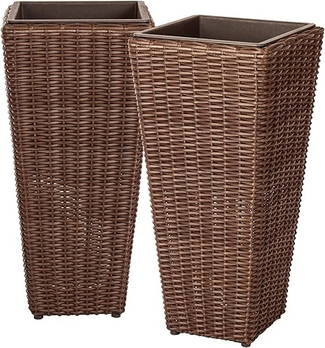 Patio Sense 62501 Planter Box, Mocha | Amazon (US)