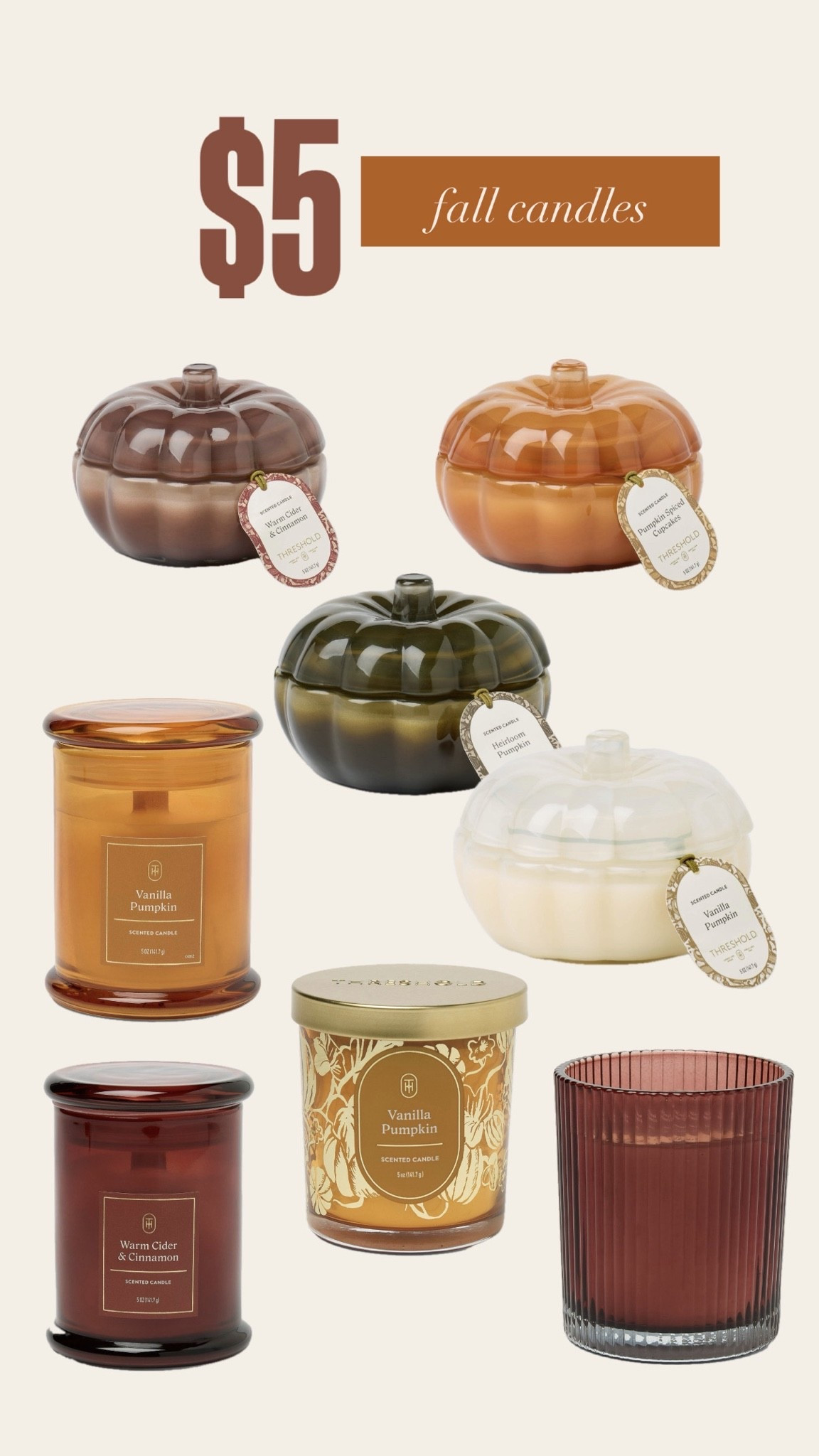 ONLY $5 Fall Candles!

#LTKHome #LTKSeasonal #LTKdayinmylife