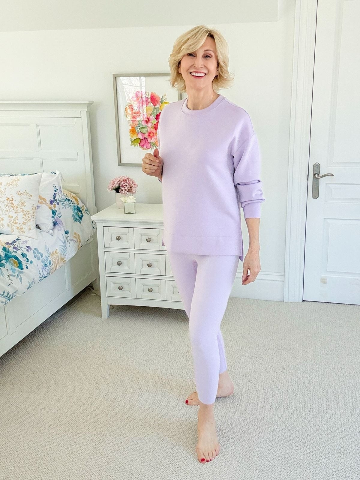 Soft sets just have my heart lately 💜

This lavender AirEssentials crewneck tunic with the matching BootyBoost leggings from Spanx is the definition of comfy-but-cute. It feels like loungewear, but I still look pulled together enough to run out the door without a second thought.

Easy, flattering, and in the prettiest shade… honestly, I could live in this set ✨


#LTKOver40 #LTKSeasonal #LTKootd