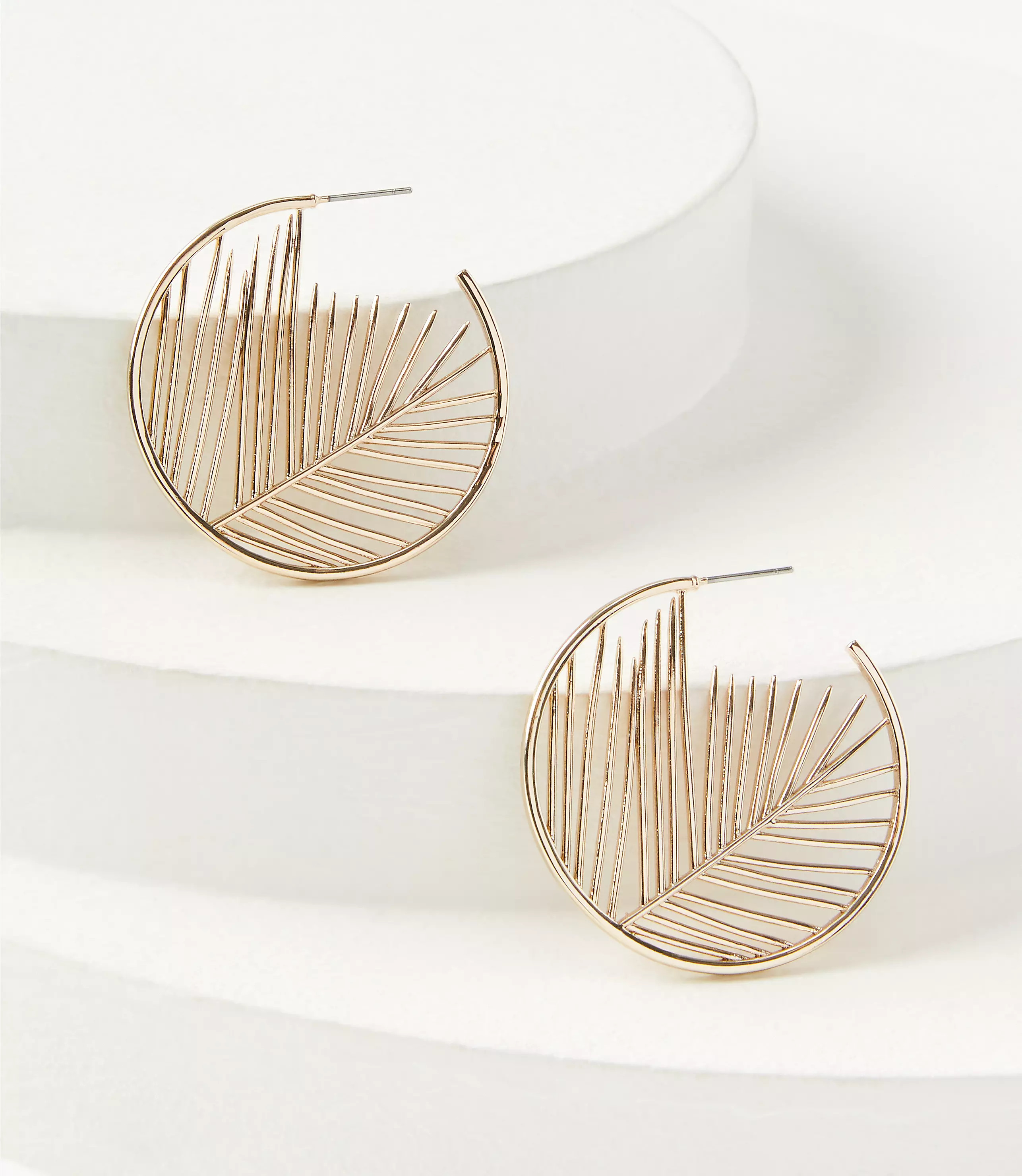 Palm Hoop Earrings | LOFT