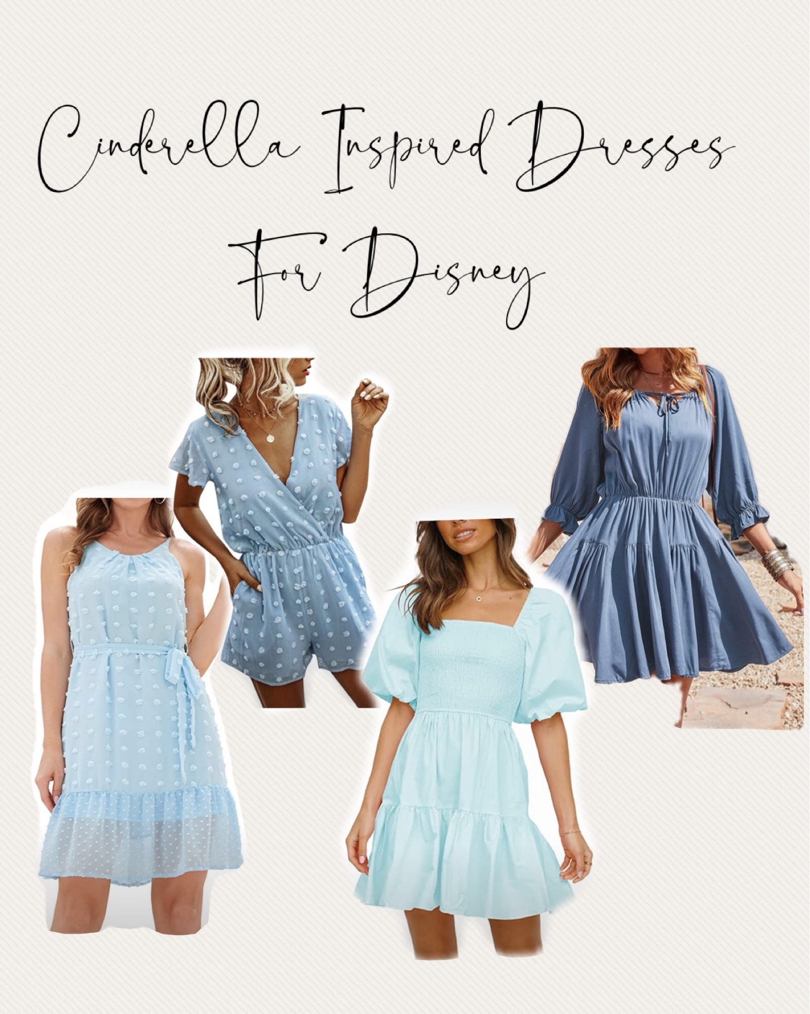 Cinderella inspired dresses and rompers
Disney outfits 
Disney world
Disney land
Magic kingdom 
Magical 
Girly girl  
Princess dress 

#LTKtravel #LTKHoliday #LTKwedding